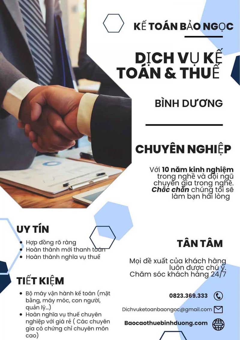 Dịch vụ kế toán thuế Bảo Ngọc
