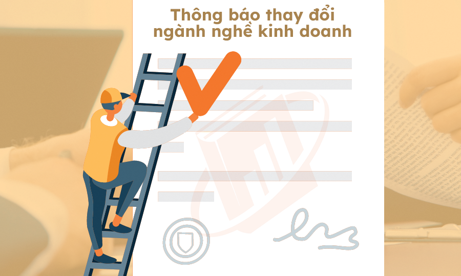 thông báo thay đổi ngành nghề kinh doanh
