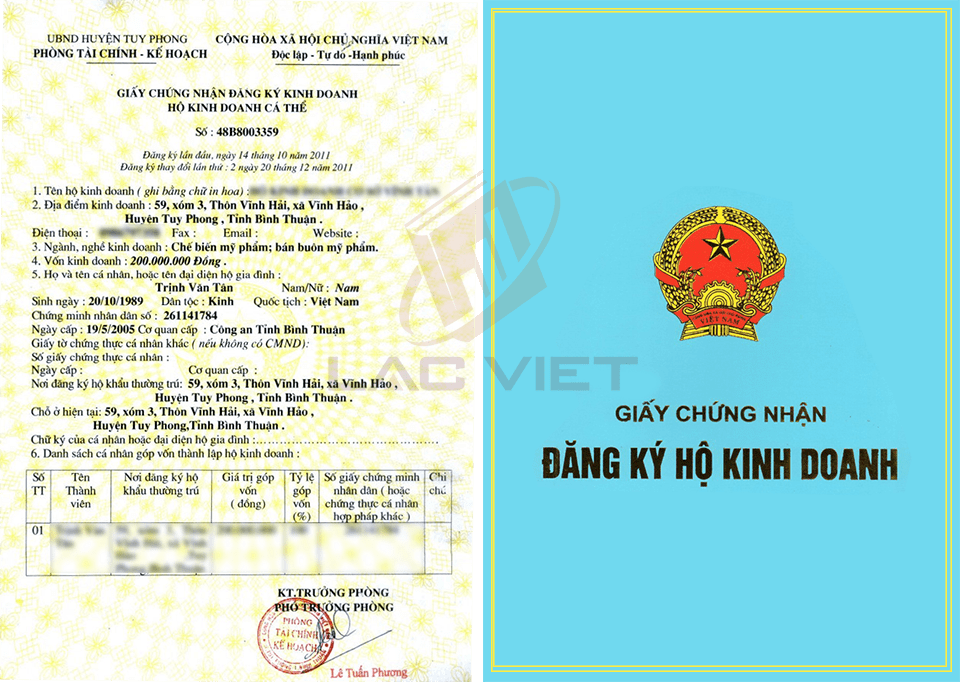 giấy phép kinh doanh hộ gia đình