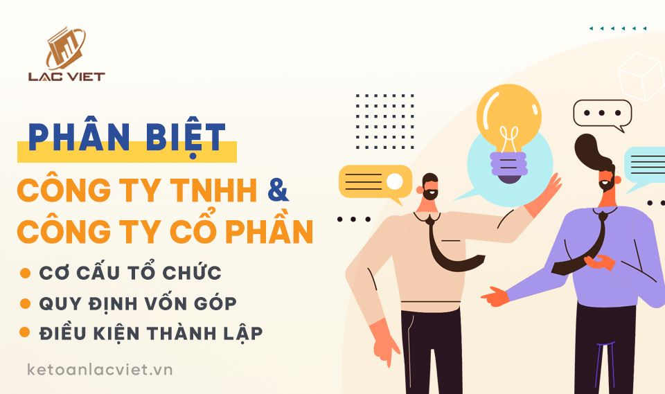phân biệt công ty tnhh và công ty cổ phần
