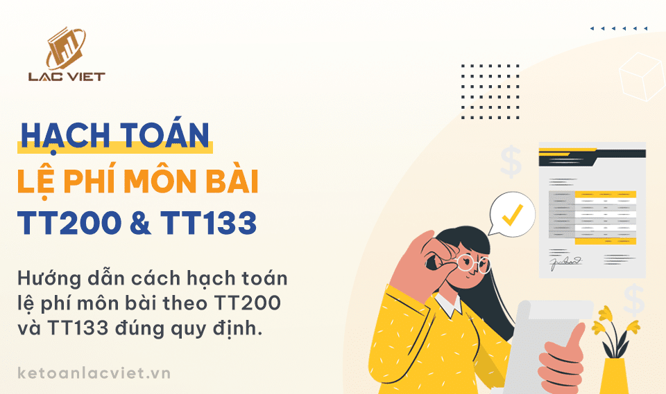 hạch toán lệ phí môn bài