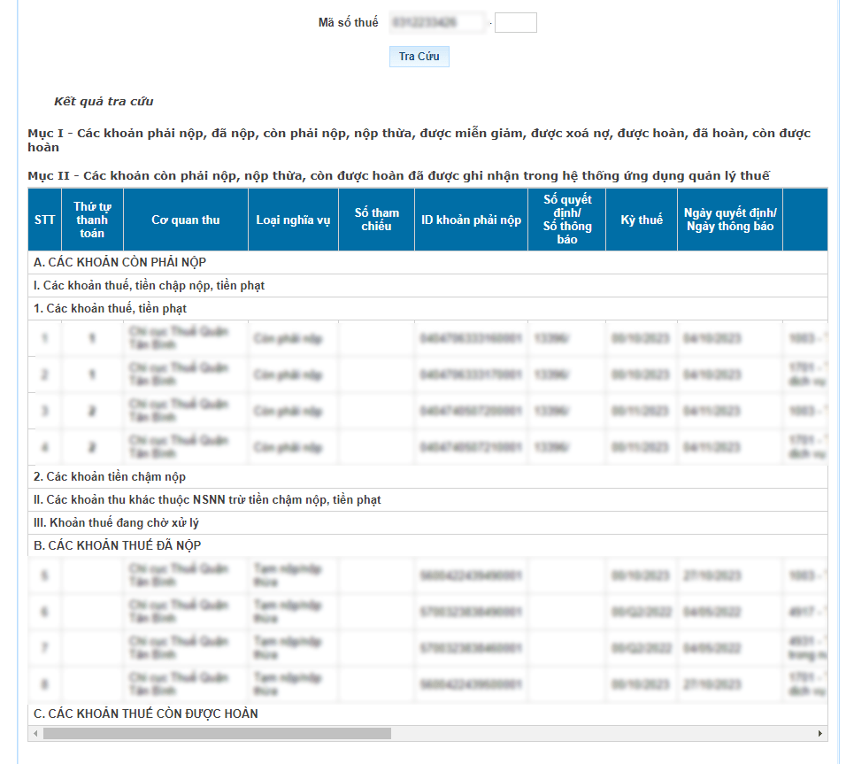 tra cứu nợ thuế thu nhập cá nhân 05