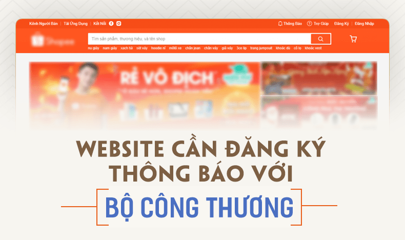 website cần đăng ký với bộ công thương