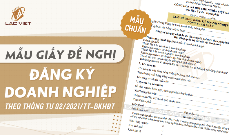 mẫu giấy đề nghị đăng ký doanh nghiệp